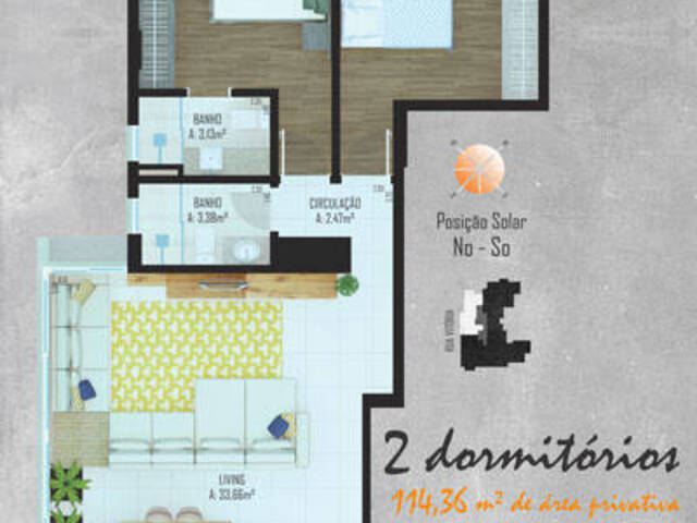 #1250 - Apartamento para Venda em Bento Gonçalves - RS - 1