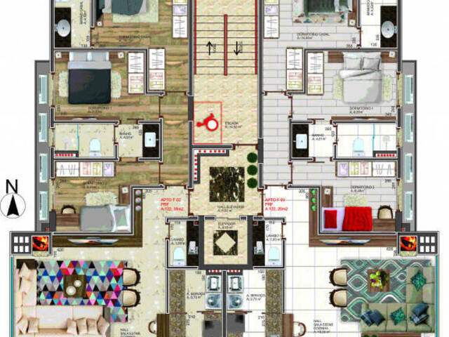 #1133 - Apartamento para Venda em Bento Gonçalves - RS - 2