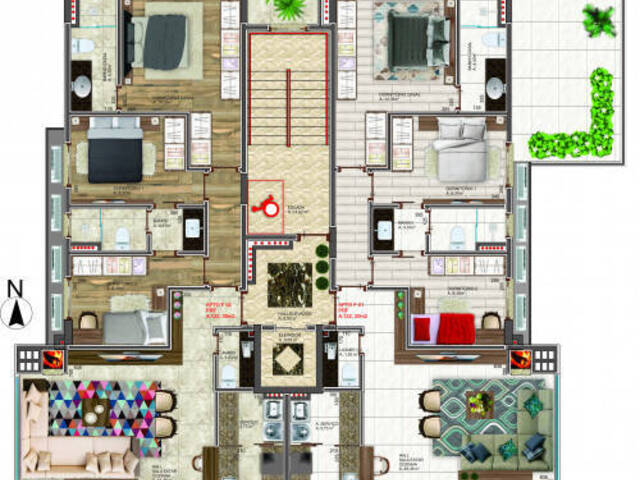 #1133 - Apartamento para Venda em Bento Gonçalves - RS - 3