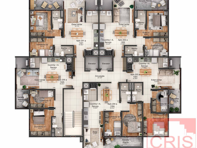 #1868 - Apartamento para Venda em Bento Gonçalves - RS