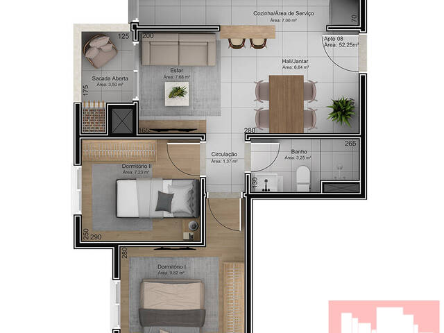 #1955 - Apartamento para Venda em Bento Gonçalves - RS