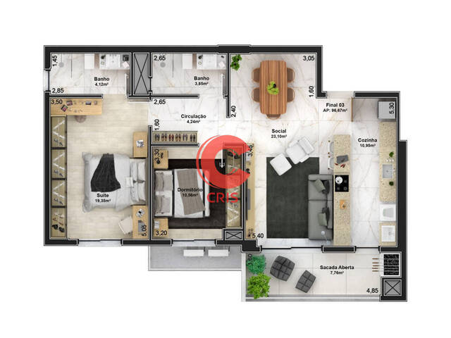 Apartamento para Venda em Bento Gonçalves - 5