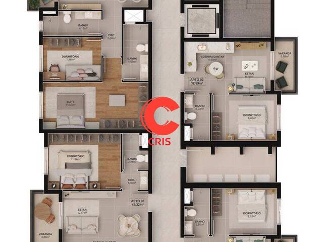 #2415 - Apartamento para Venda em Bento Gonçalves - RS - 2