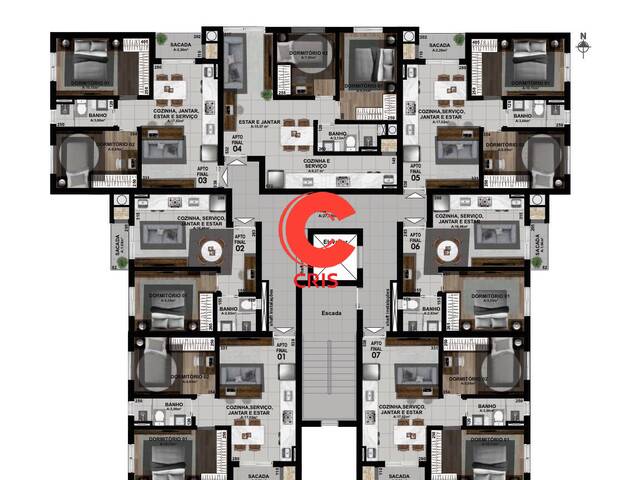 #2422 - Apartamento para Venda em Bento Gonçalves - RS