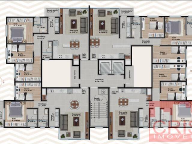 #2285 - Apartamento para Venda em Bento Gonçalves - RS - 2