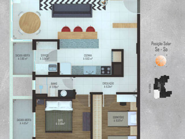 #1254 - Apartamento para Venda em Bento Gonçalves - RS