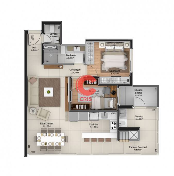 Apartamento, 2 quartos, 87 m² - Foto 21