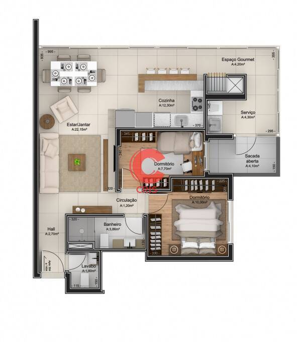 Apartamento, 2 quartos, 87 m² - Foto 16