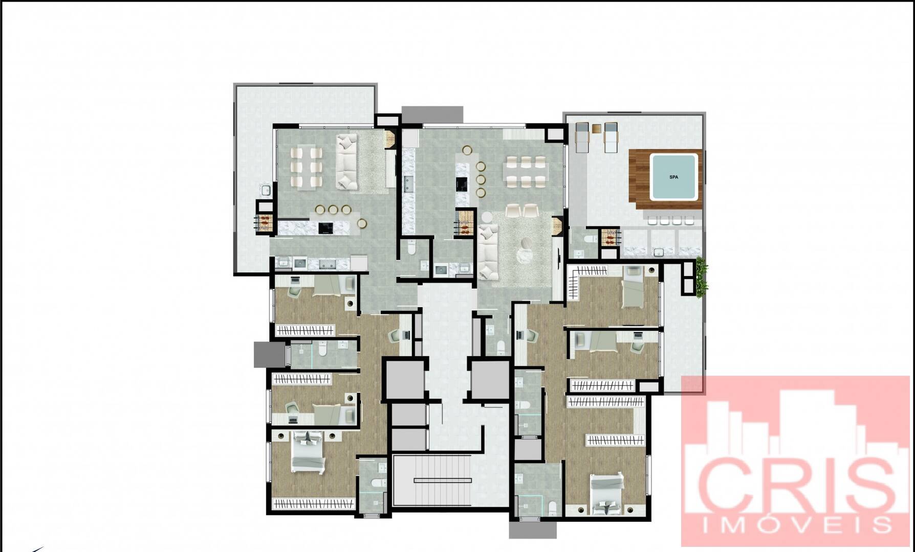 Apartamento à venda com 3 quartos, 138m² - Foto 9