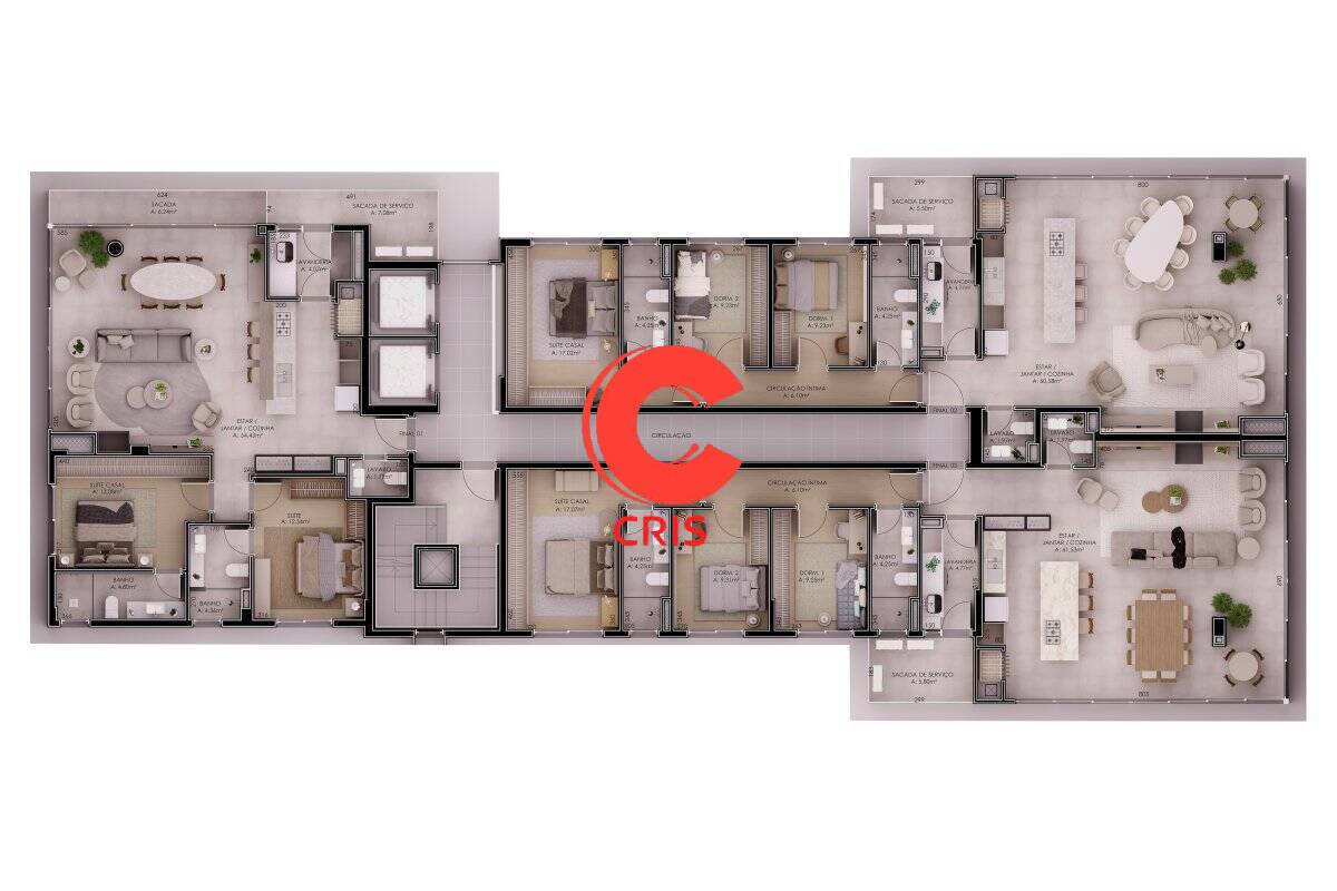 Apartamento, 2 quartos, 124 m² - Foto 4