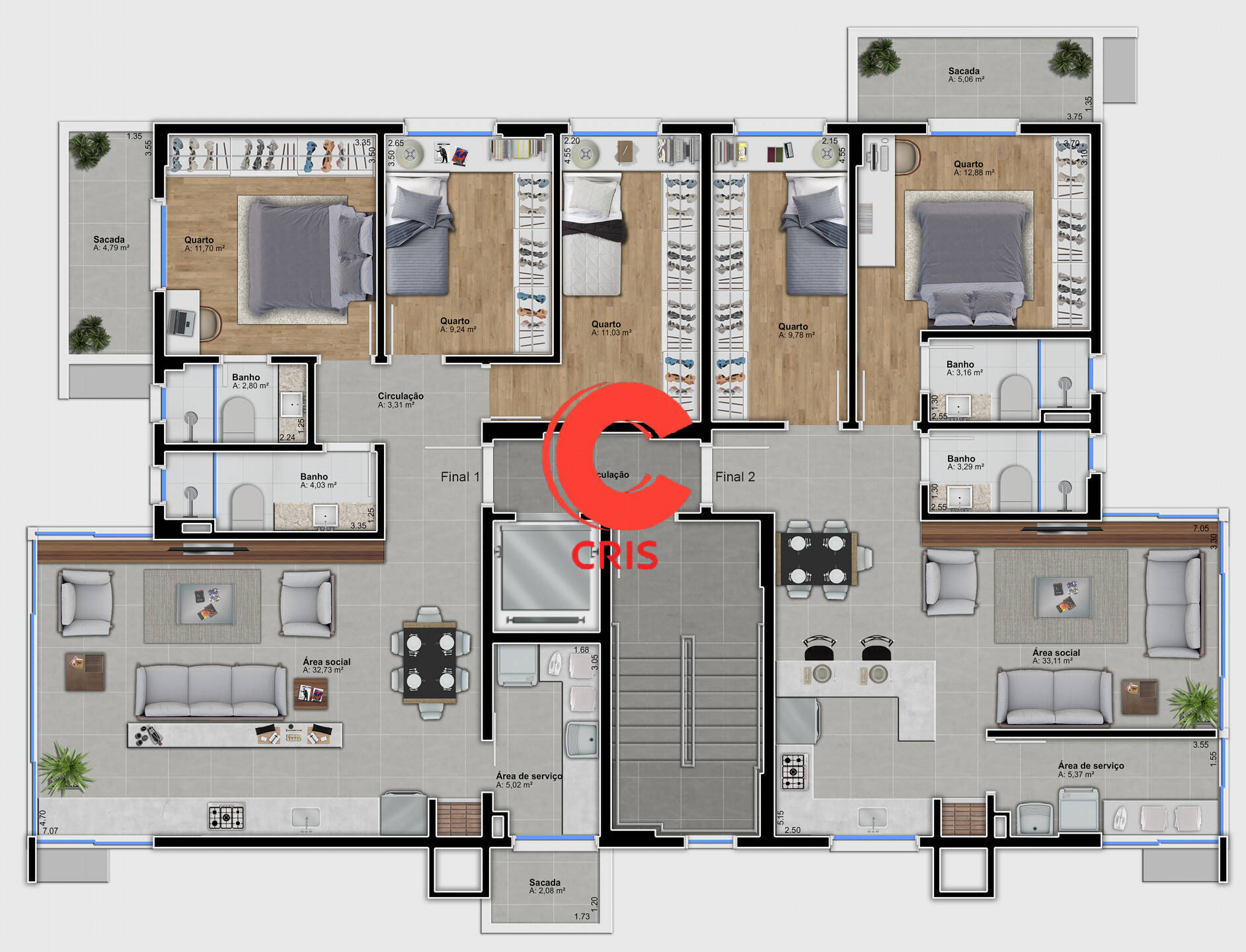 Apartamento, 3 quartos, 105 m² - Foto 6