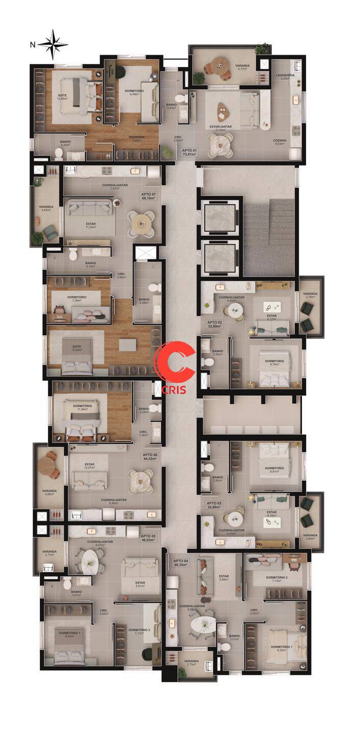 Apartamento, 2 quartos, 66 m² - Foto 12