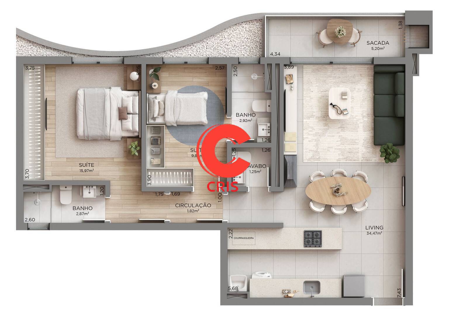 Apartamento, 2 quartos, 105 m² - Foto 22