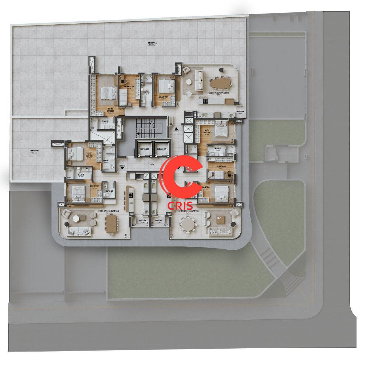 Apartamento, 3 quartos, 116 m² - Foto 2