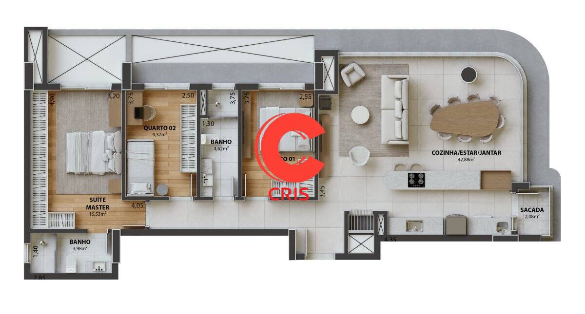 Apartamento, 3 quartos, 116 m² - Foto 17