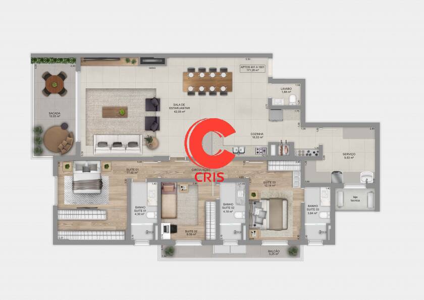 Apartamento, 2 quartos, 105 m² - Foto 13